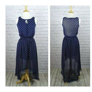 💰3/$25  Sleeveless Hi Lo Dress Sheer Sleeveless Lace Detail Floral Small